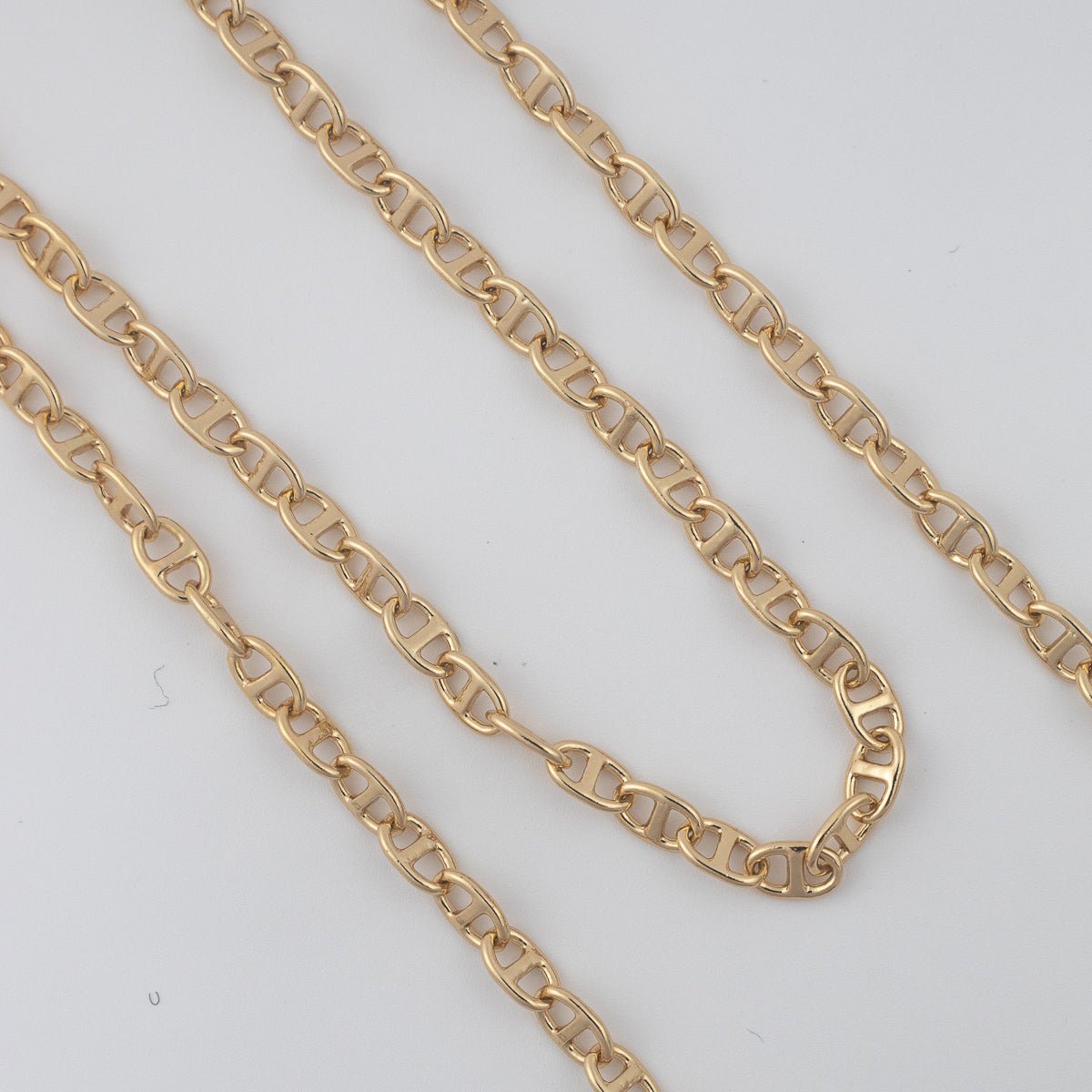 Cadena Escalera Cruzada 3.5mm - 60cm - Vibrantto Joyería - OC48694