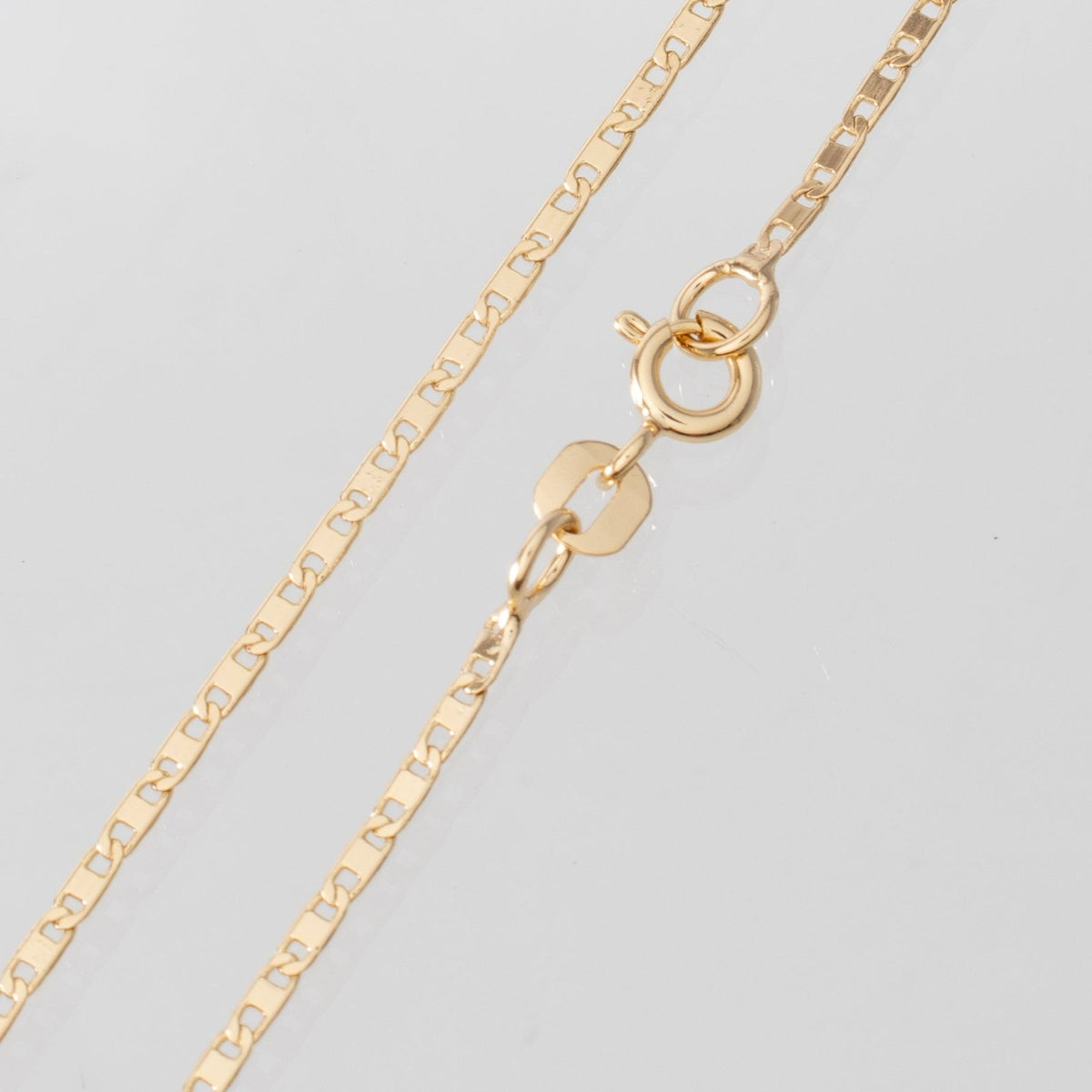 Cadena Escalera Plana 1.5mm-45cm - Vibrantto Joyas y Accesorios-OC46145