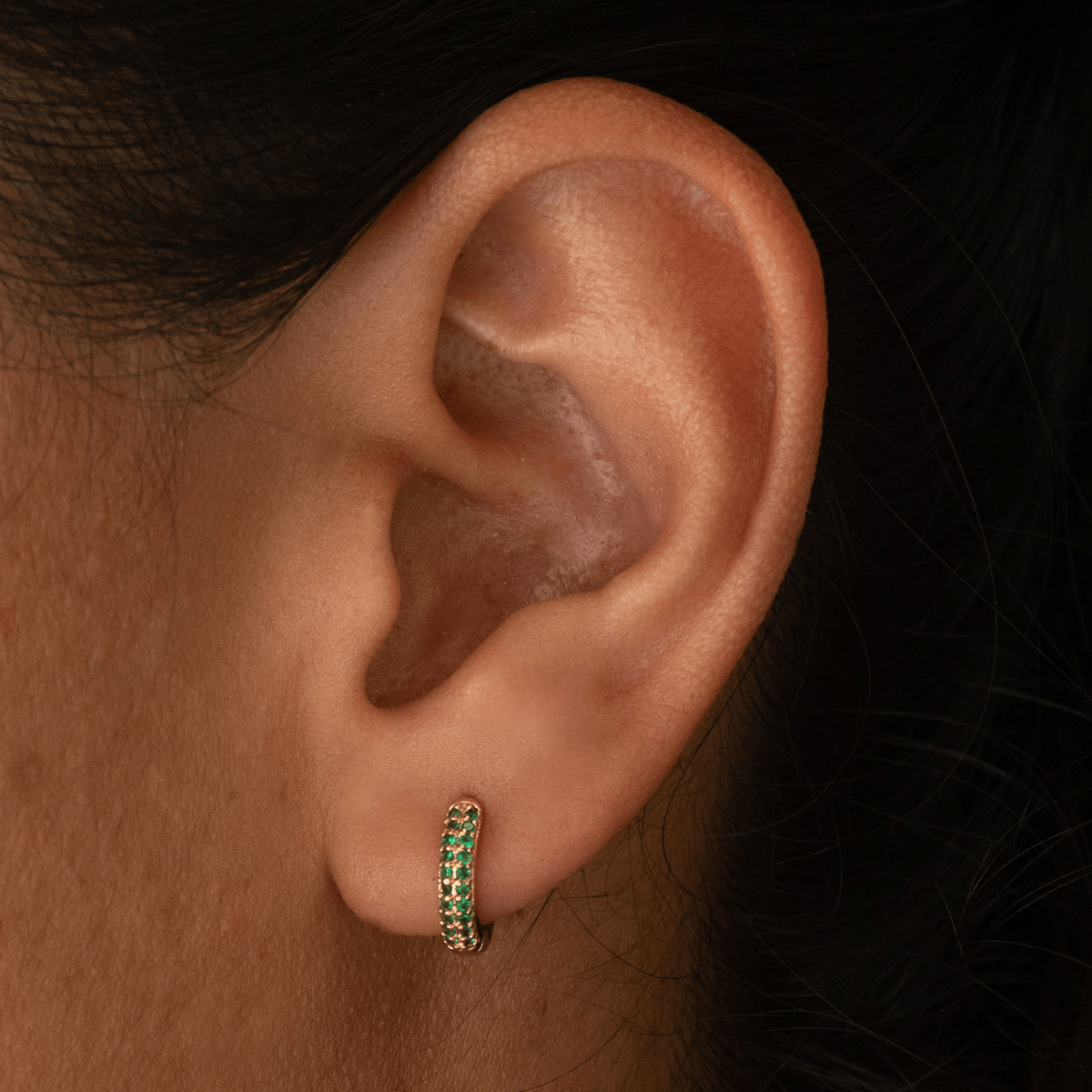 Candonga Circon Verde 1.2cm - Vibrantto Joyería - AC597