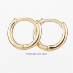 Candonga Lisa 1.2cm - Vibrantto Joyas y Accesorios - AC602