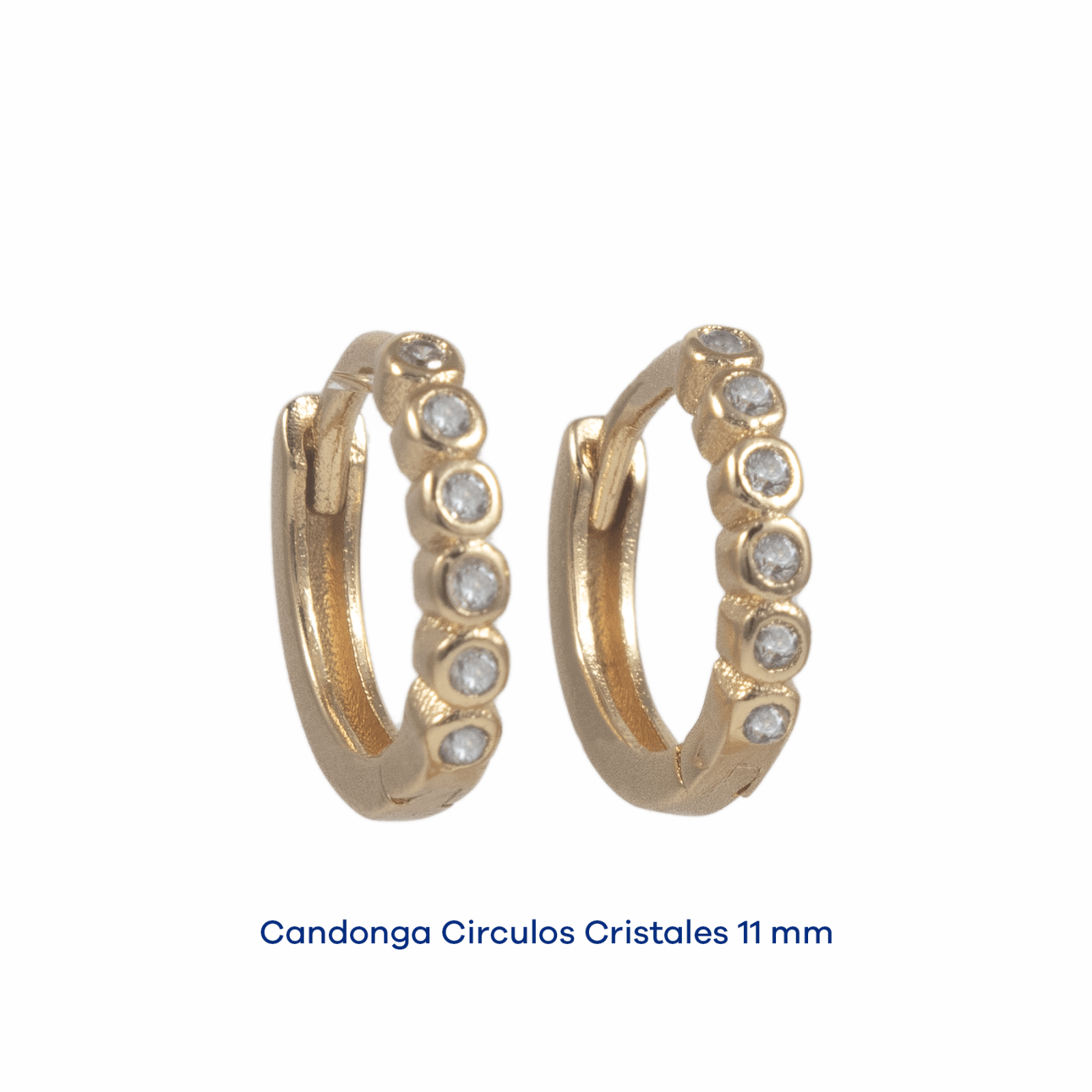 Candonga Circulos Cristal 11mm - Vibrantto Joyas y Accesorios - OC35112
