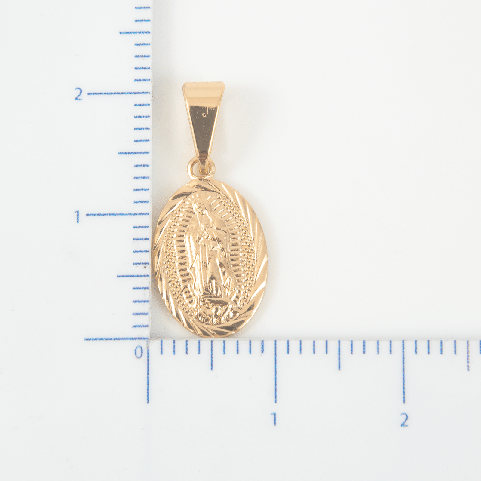 Medalla Guadalupe Diamantada Grande - Vibrantto Joyas y Accesorios - D1060