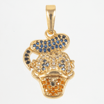 Dije cabeza pato tio rico circones - Vibrantto Joyas y Accesorios - 9131239