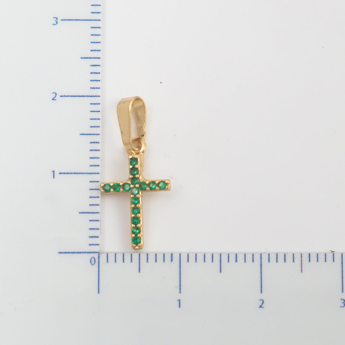 Dije Cruz Circones Verde - Vibrantto Joyería - OC27967