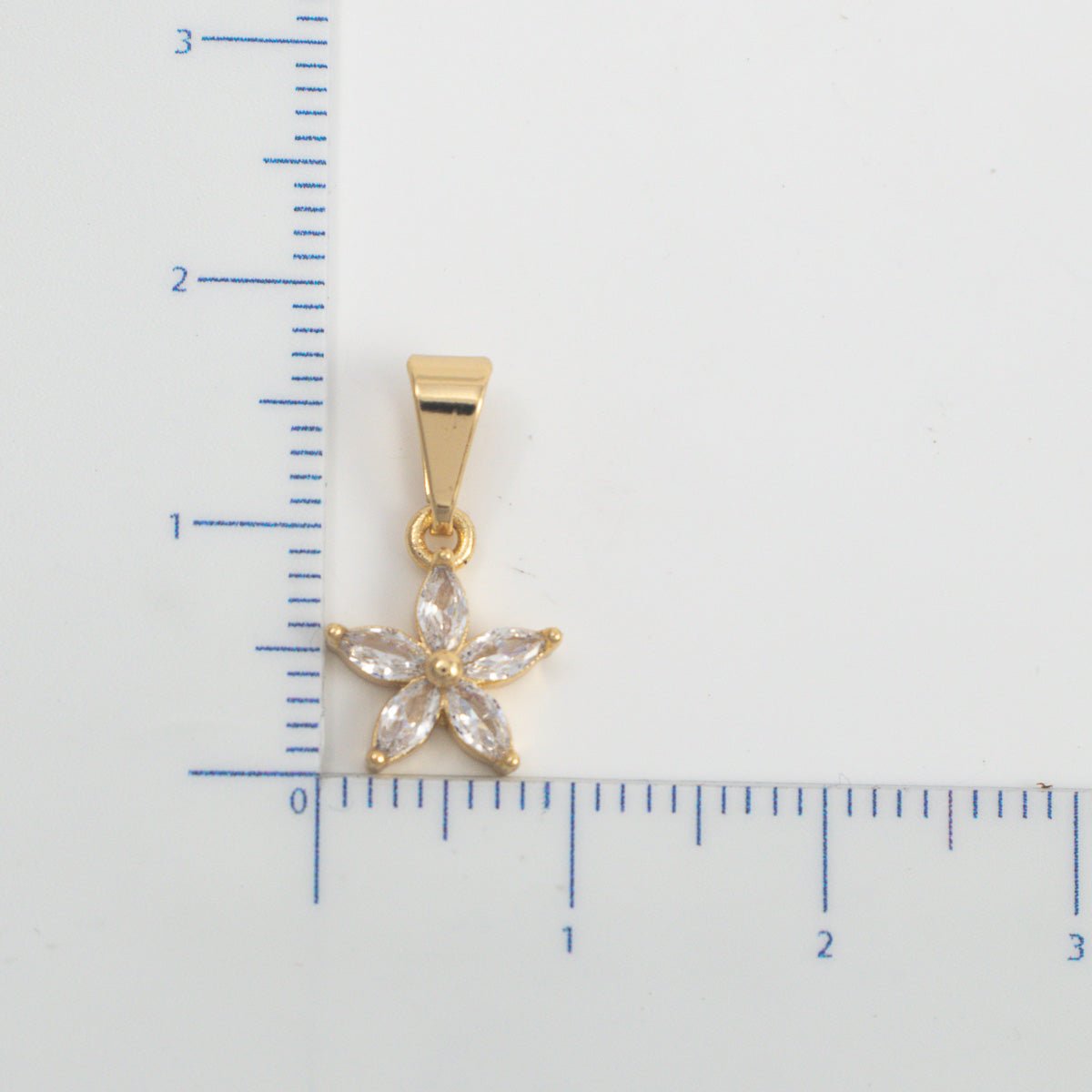 Dije Flor Pétalos Cristal - Vibrantto Joyería - OC26143