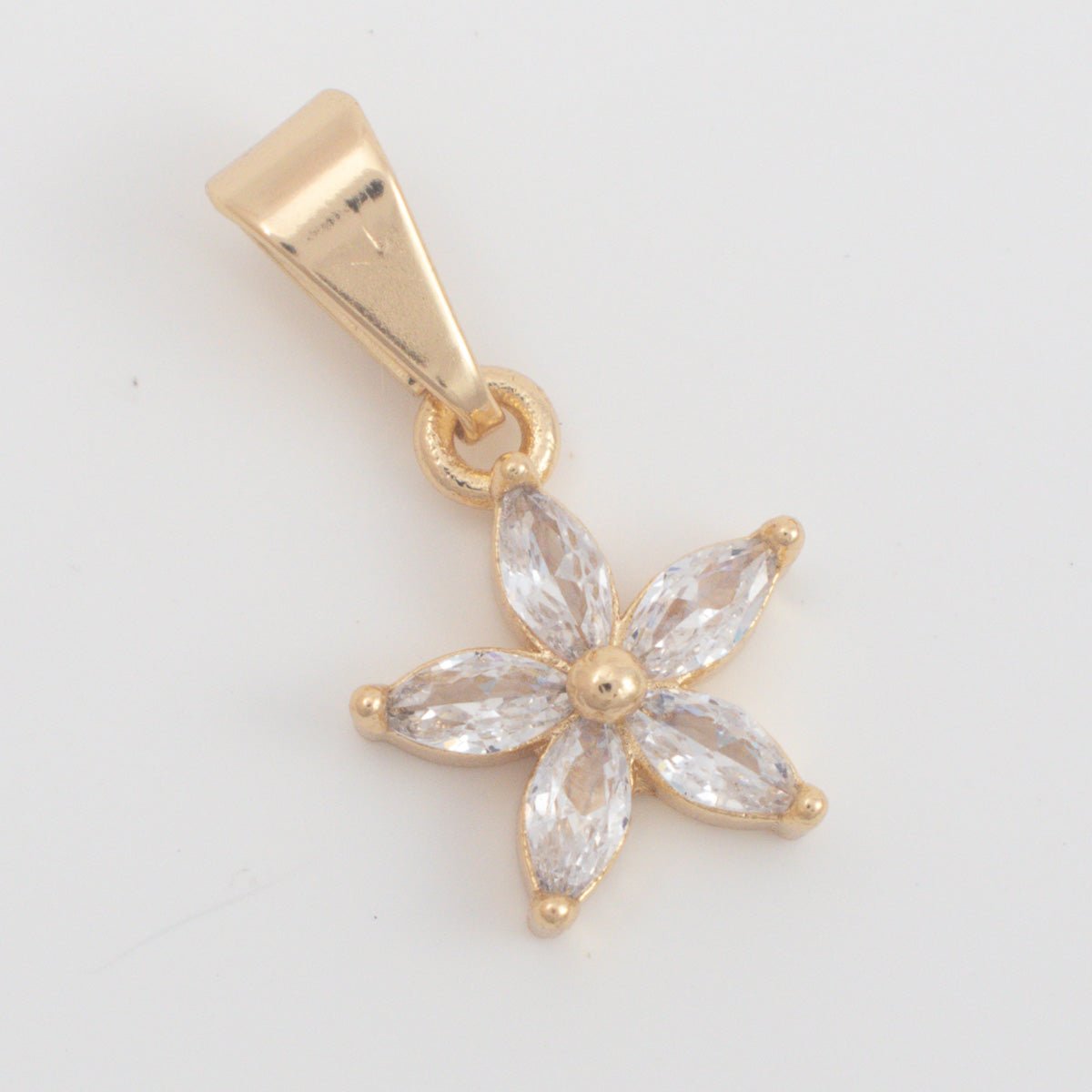Dije Flor Pétalos Cristal - Vibrantto Joyería - OC26143