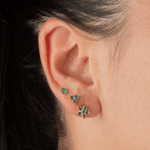 Set x3 Topos Flor Verde - Vibrantto Joyas y Accesorios - 9021131-9020466-OC34743