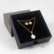 Set San Benito: Cadena Singapur + Dije y Aretes Benito - Vibrantto Joyería - OC34223 - OC46033 - OC27055