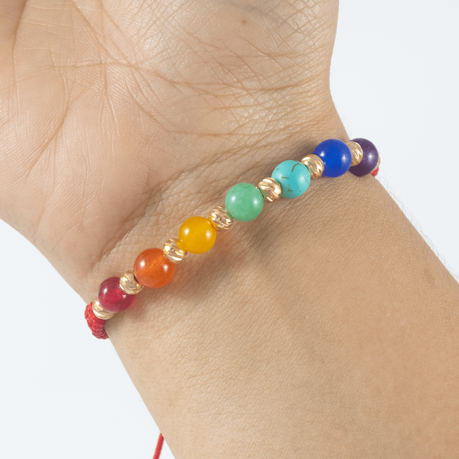 Manilla 7 Chakras Diamantada 4mm - Vibrantto Joyas y Accesorios - 