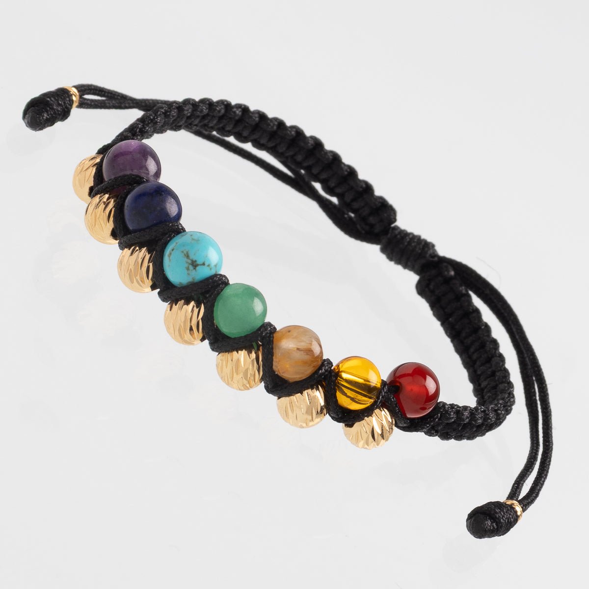 Manilla 7 Chakras Doble Carril - Vibrantto Joyas y Accesorios-MU3082