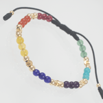 Manilla 7 Chakras Italo Liso 4mm - Vibrantto Joyas y Accesorios - 