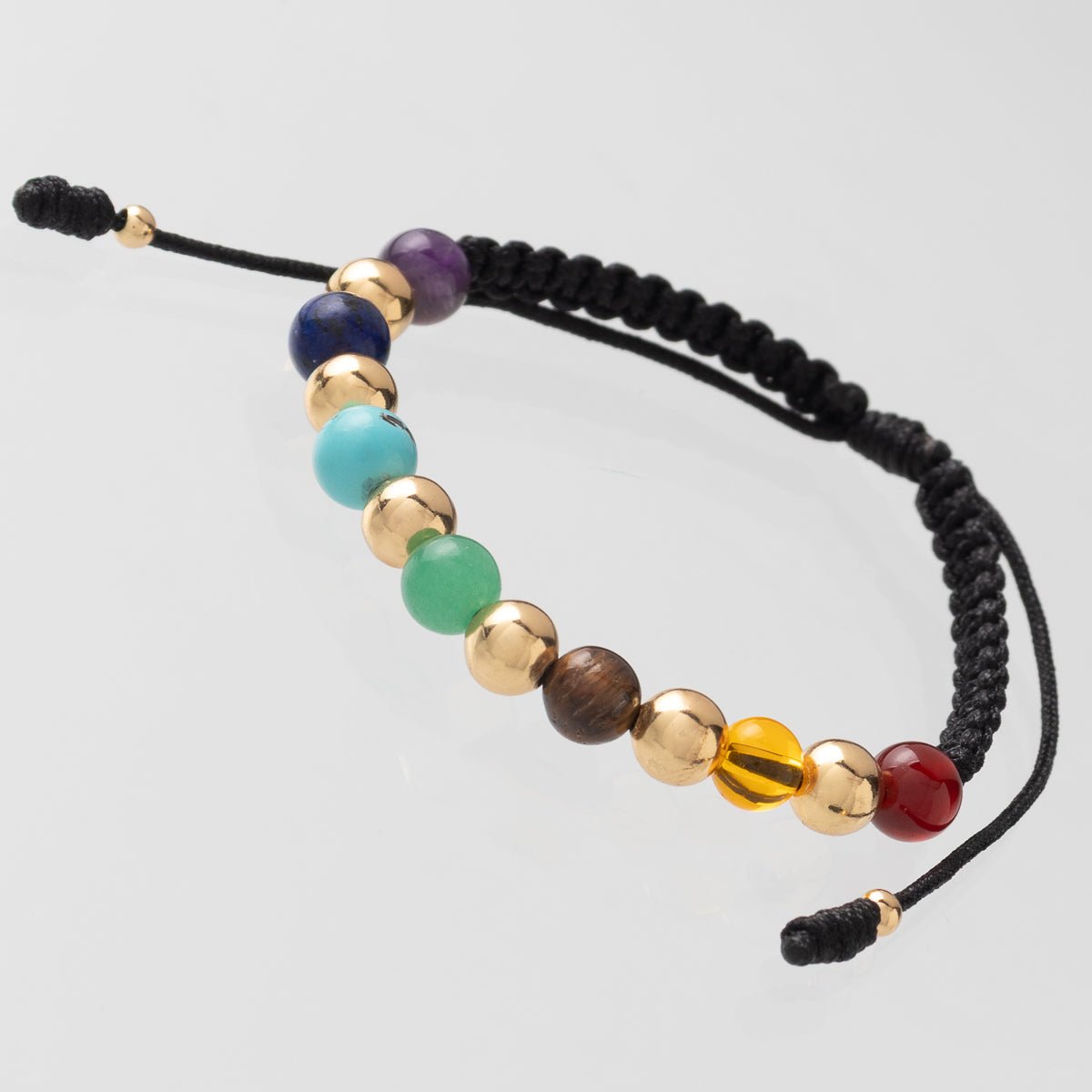 Manilla 7 Chakras Liso 6mm - Vibrantto Joyas y Accesorios-MU3083