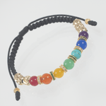 Manilla 7 Chakras Rondel Italo 6mm - Vibrantto Joyas y Accesorios - 