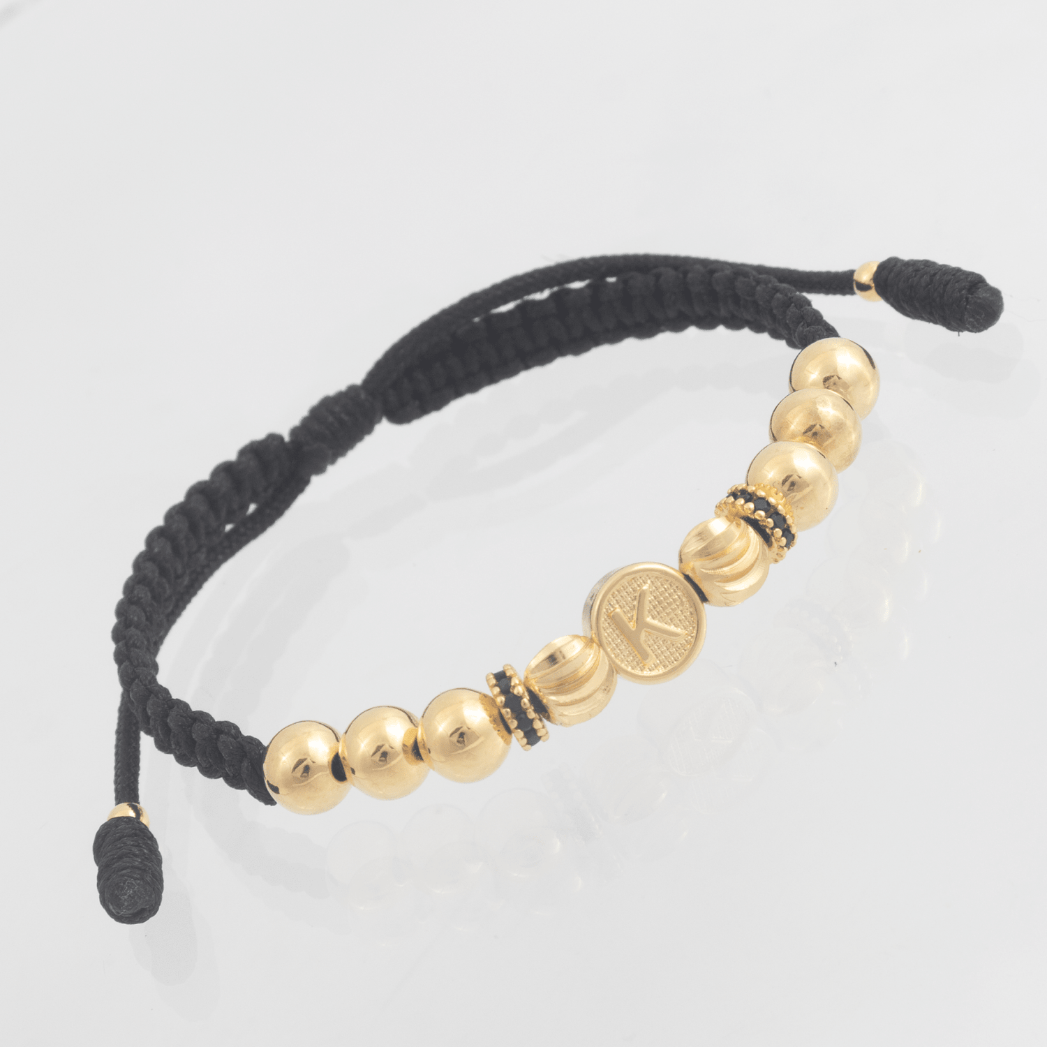 Manilla Iniciales Rondel Herraje Unidad - Vibrantto Joyas y Accesorios - MU3058