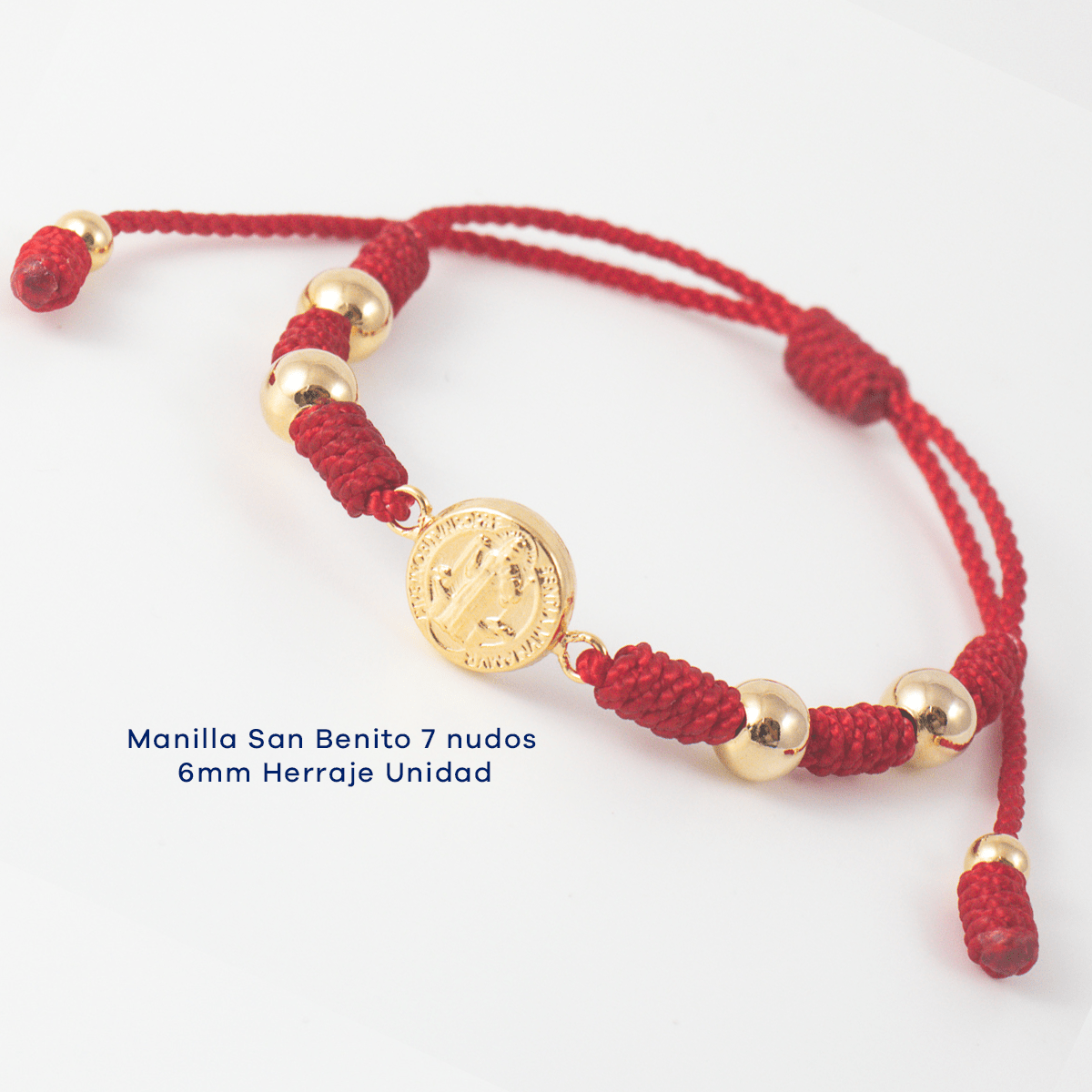 Manilla San Benito 7 nudos 6mm Herraje Unidad - Vibrantto Joyas y Accesorios - MU3049 - 2