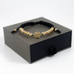 Manilla Medalla San Benito Diamantado - Vibrantto Joyas y Accesorios - MU3055