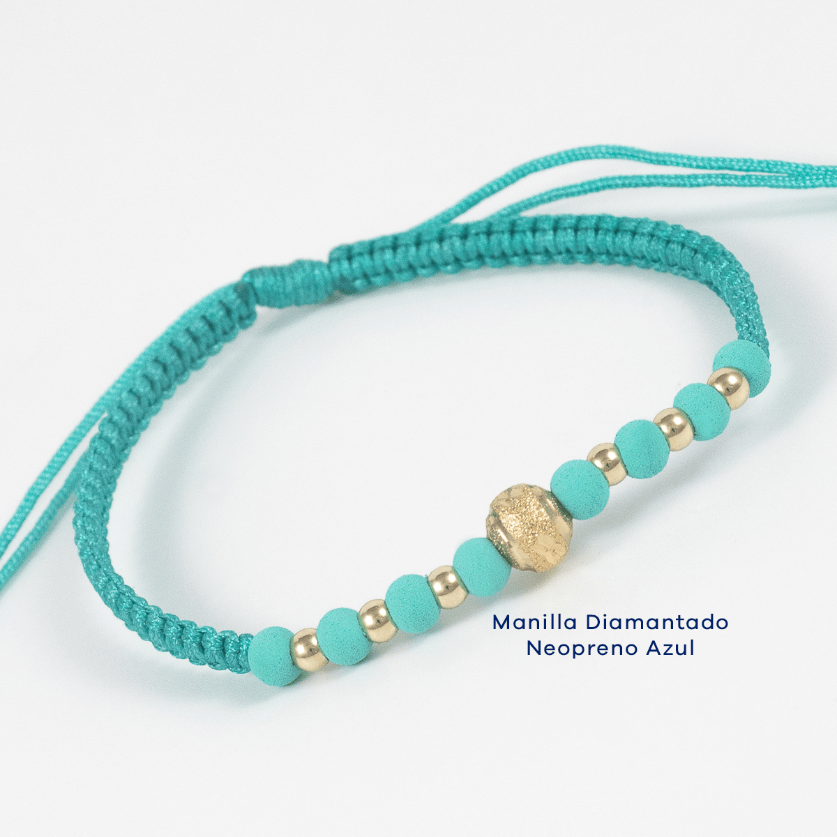 Manilla Diamantado Neopreno - Vibrantto Joyería 