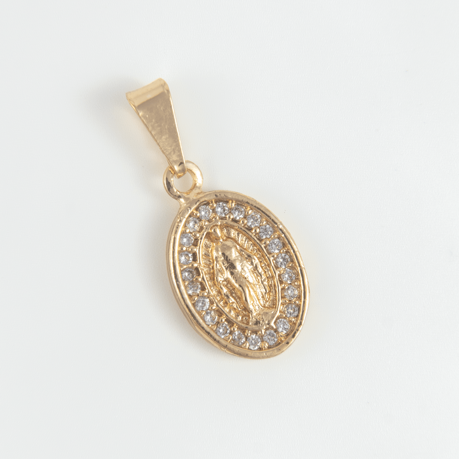 Medalla Guadalupe Circonias - Vibrantto Joyas y Accesorios - OC26121