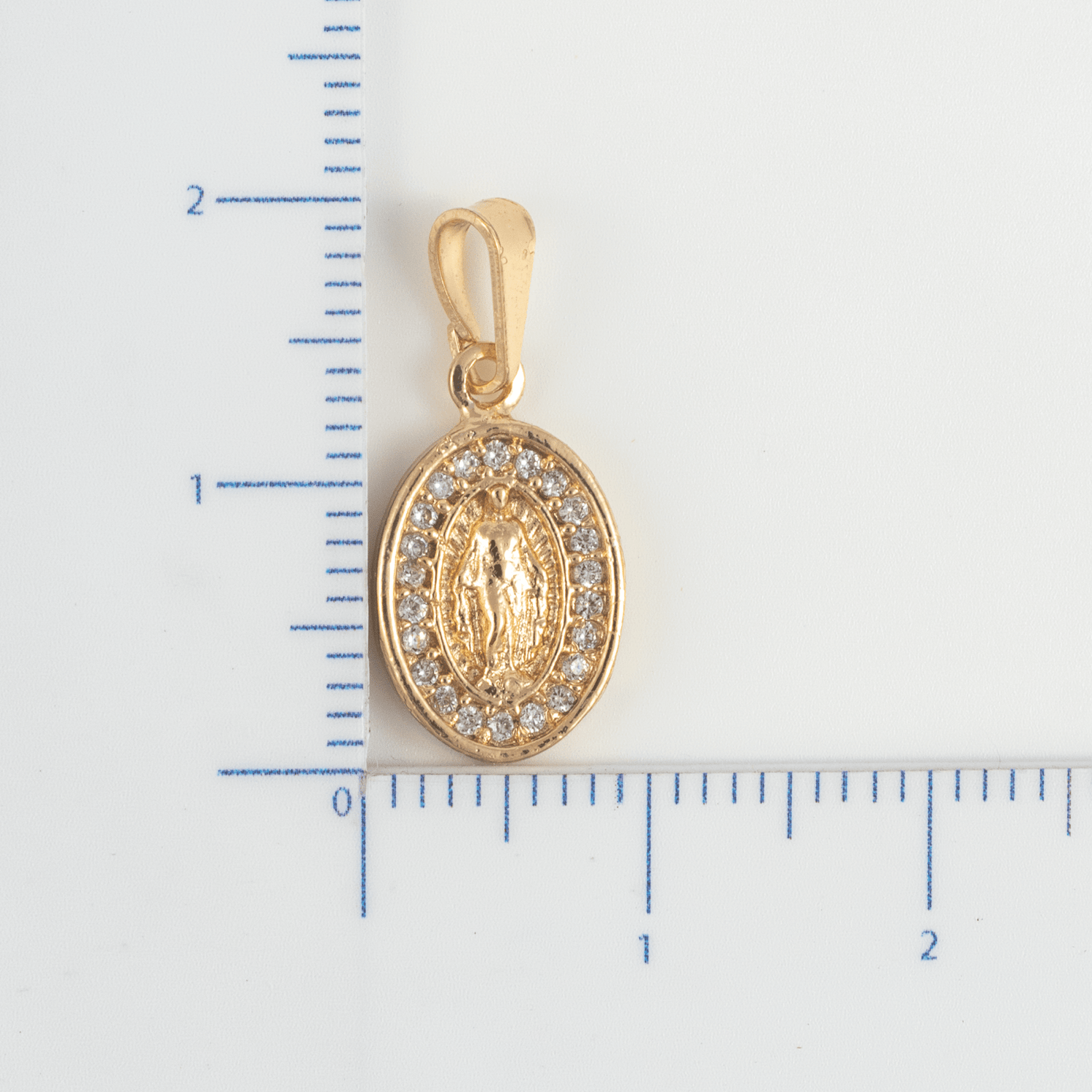 Medalla Guadalupe Circonias - Vibrantto Joyas y Accesorios - OC26121