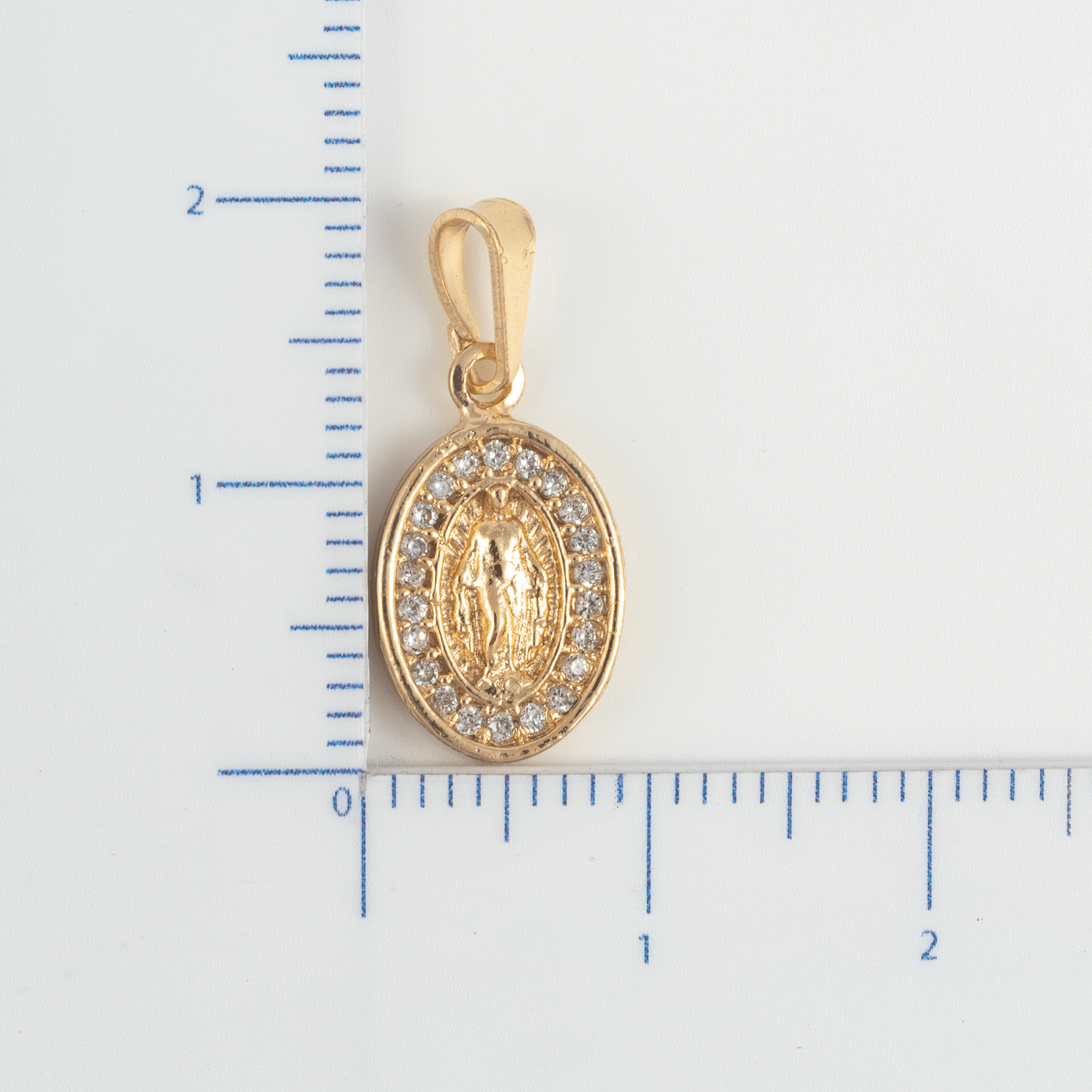 Medalla Guadalupe Circonias - Vibrantto Joyas y Accesorios - OC26121