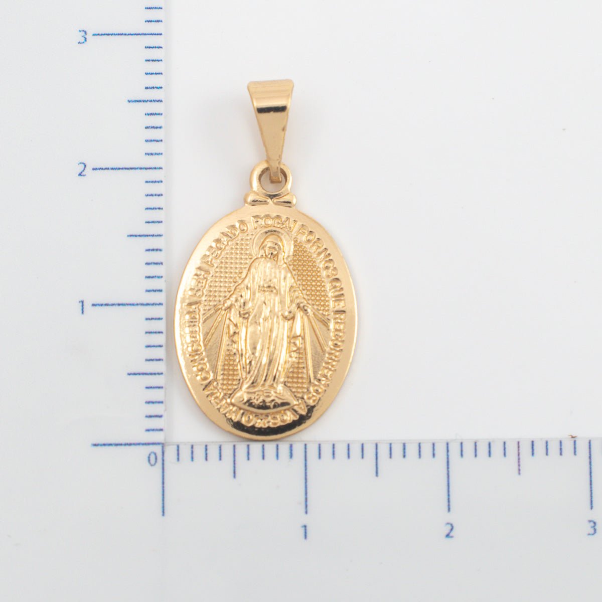Dije Milagrosa Grabada 2cm - Vibrantto Joyería - OC27355