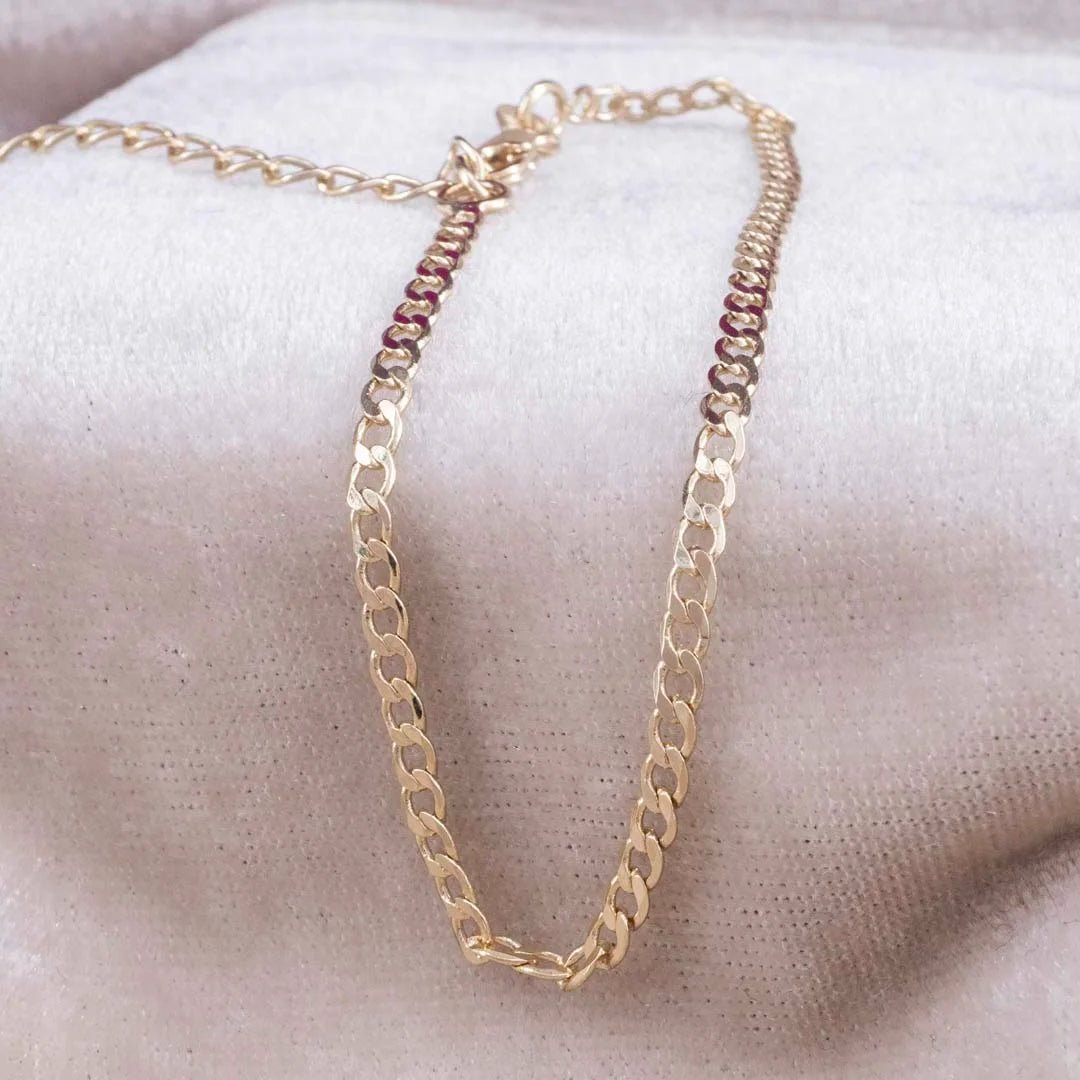 Pulsera Cubanita 2mm 17cm + ext - Vibrantto Joyas y Accesorios-OC56012