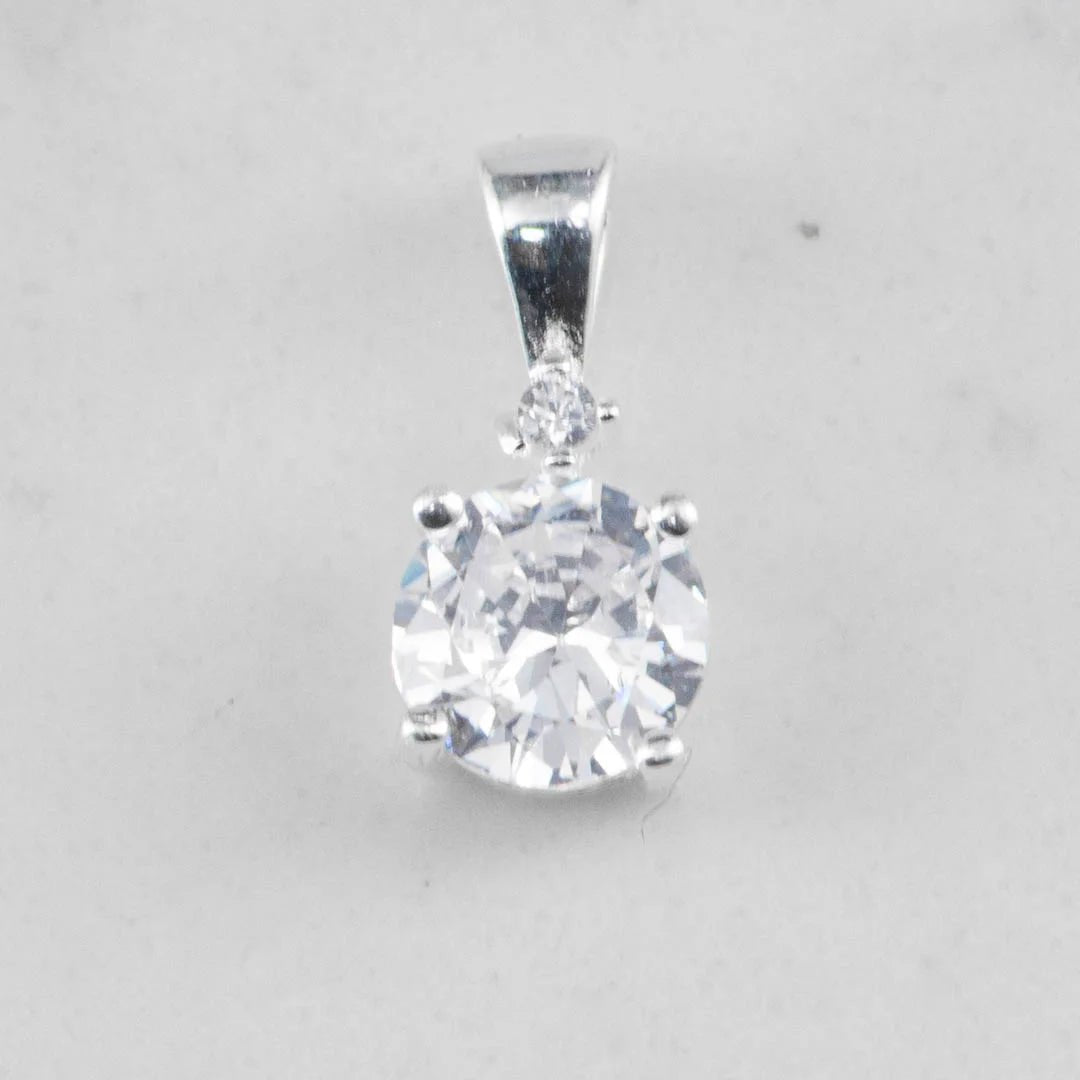 Dije Circon Redondo 7mm - Vibrantto Joyas y Accesorios - P26109