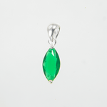 DIJE OVALO ESMERALDA - Vibrantto Joyas y Accesorios - P27018