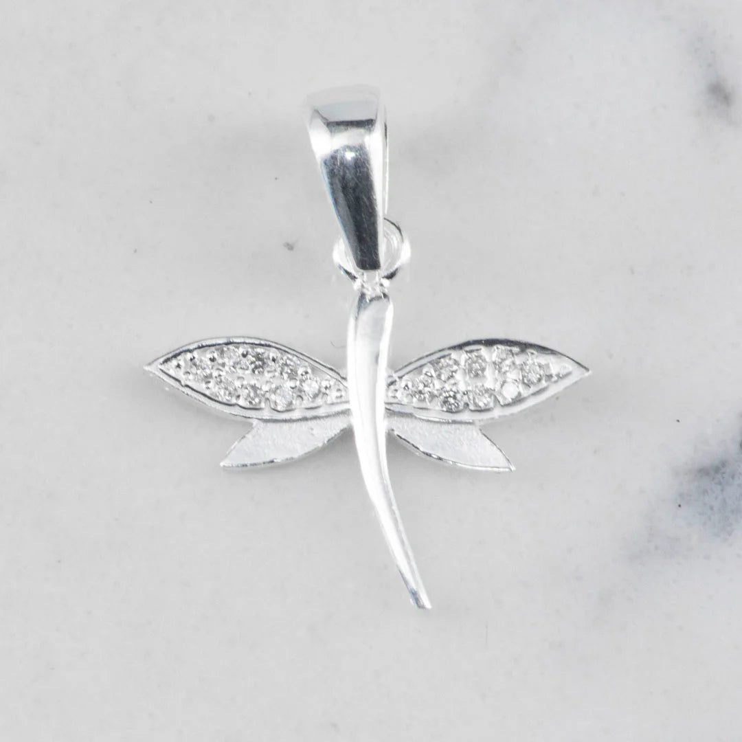 Dije Libelula Alas Circones - Vibrantto Joyas y Accesorios - P27054