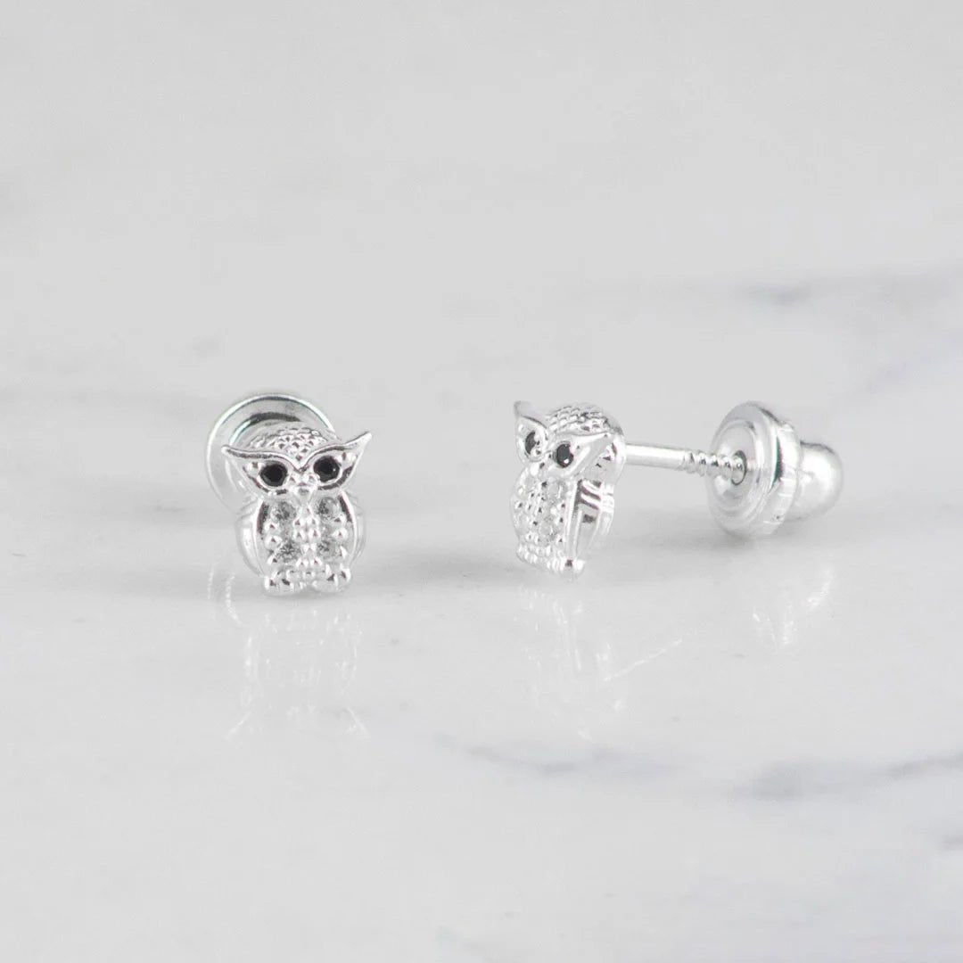Topo Buho Circones Cristal Rosca Seguridad - Vibrantto Joyas y Accesorios - P34253