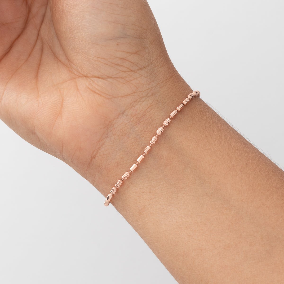 Pulsera Barril Prisma Rose IT 19.5 cm - Vibrantto Joyas y Accesorios - 55092
