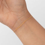 Pulsera Cubanita IT 1 mm 15 cm + Ext - Vibrantto Joyas y Accesorios - 55156