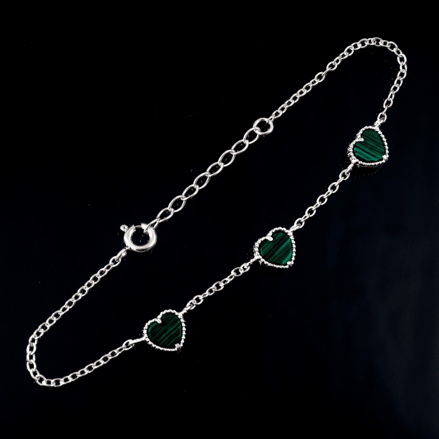 Pulsera Juego Corazones 2mm - 17cm - Vibrantto Joyas y Accesorios - P56160