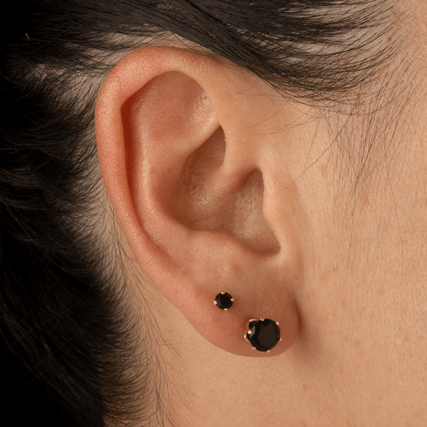 Set x 2 topos negros - Vibrantto Joyas y Accesorios - OC34717-9020228