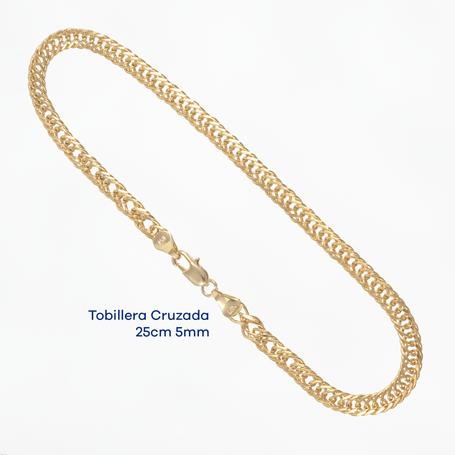 Tobillera Cruzada 25cm - 5mm - Vibrantto Joyas y Accesorios - 9110090