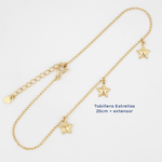 Tobillera Estrellas 25cm + ext - Vibrantto Joyas y Accesorios - TOB40