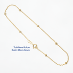 Tobillera Rolon Balin 25cm - 3mm - Vibrantto Joyas y Accesorios - 9110056