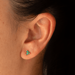 Topo Flor Verde 5mm - Vibrantto Joyas y Accesorios - 9020466