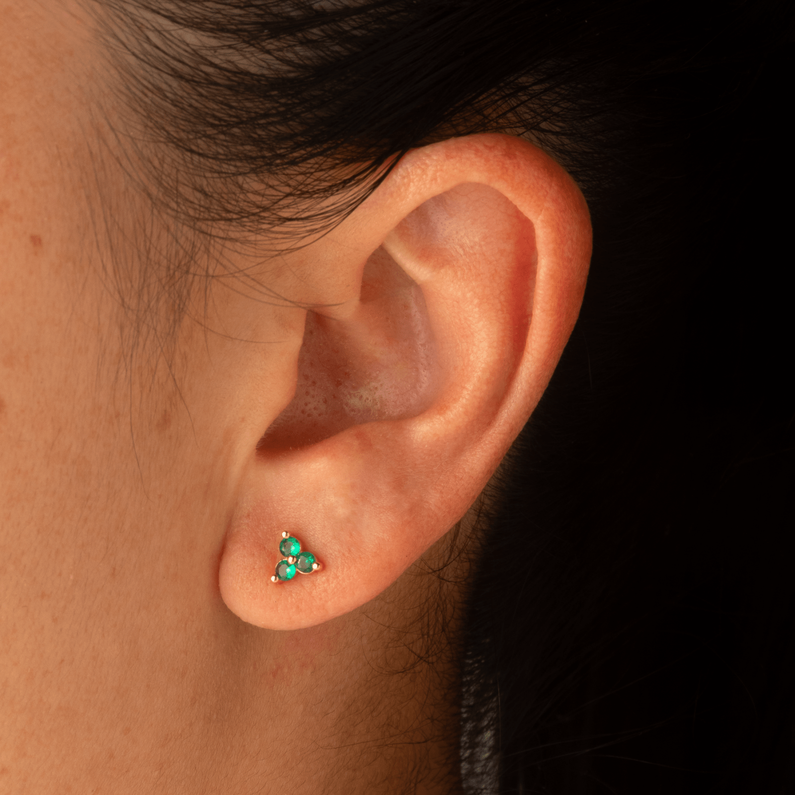 Topo Flor Verde 5mm - Vibrantto Joyas y Accesorios - 9020466