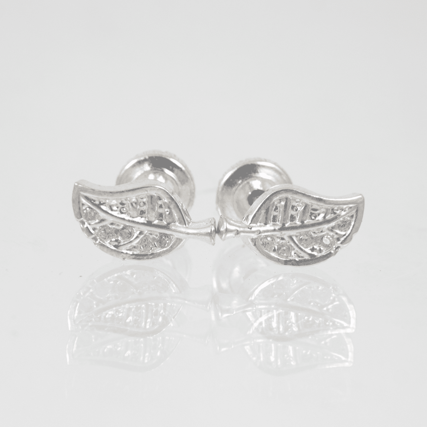 Topo Hoja Circones Rosca Seguridad - Vibrantto Joyas y Accesorios - P34256