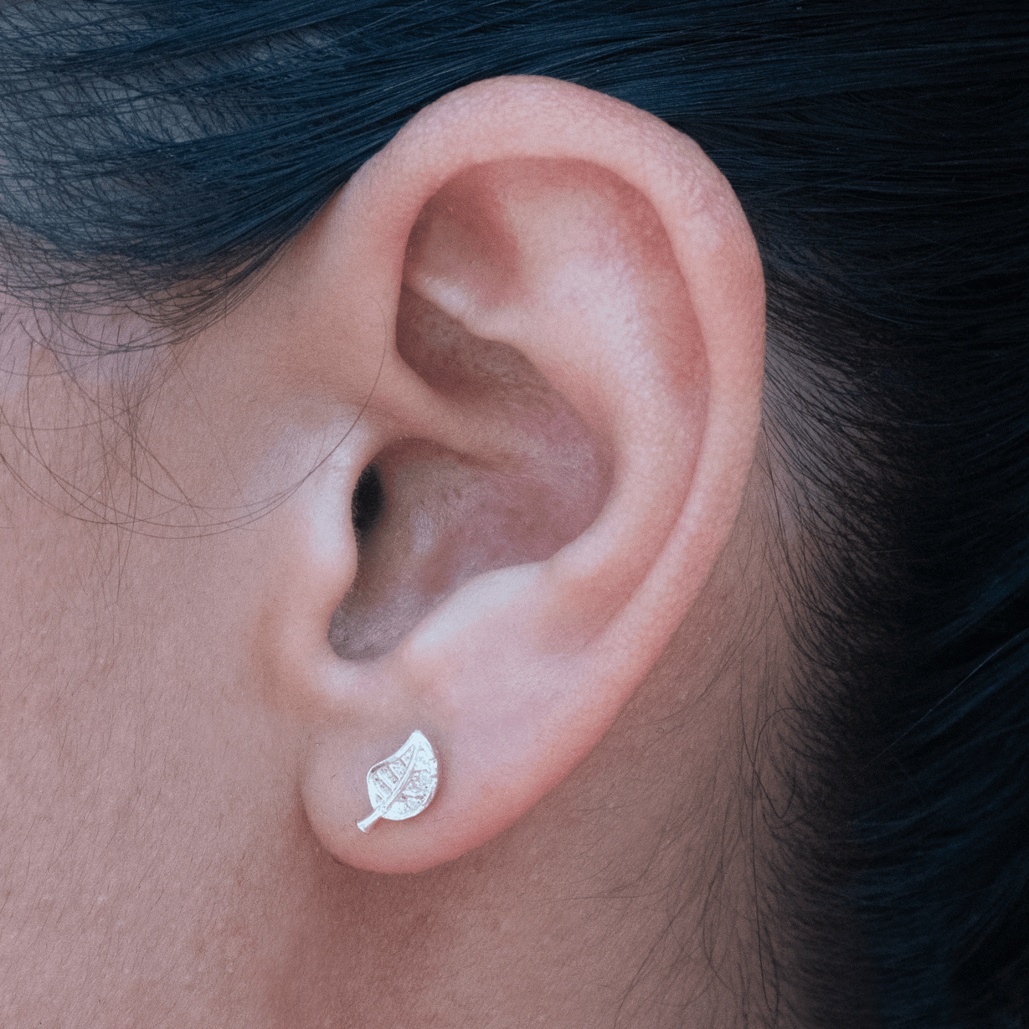 Topo Hoja Circones Rosca Seguridad - Vibrantto Joyas y Accesorios - P34256