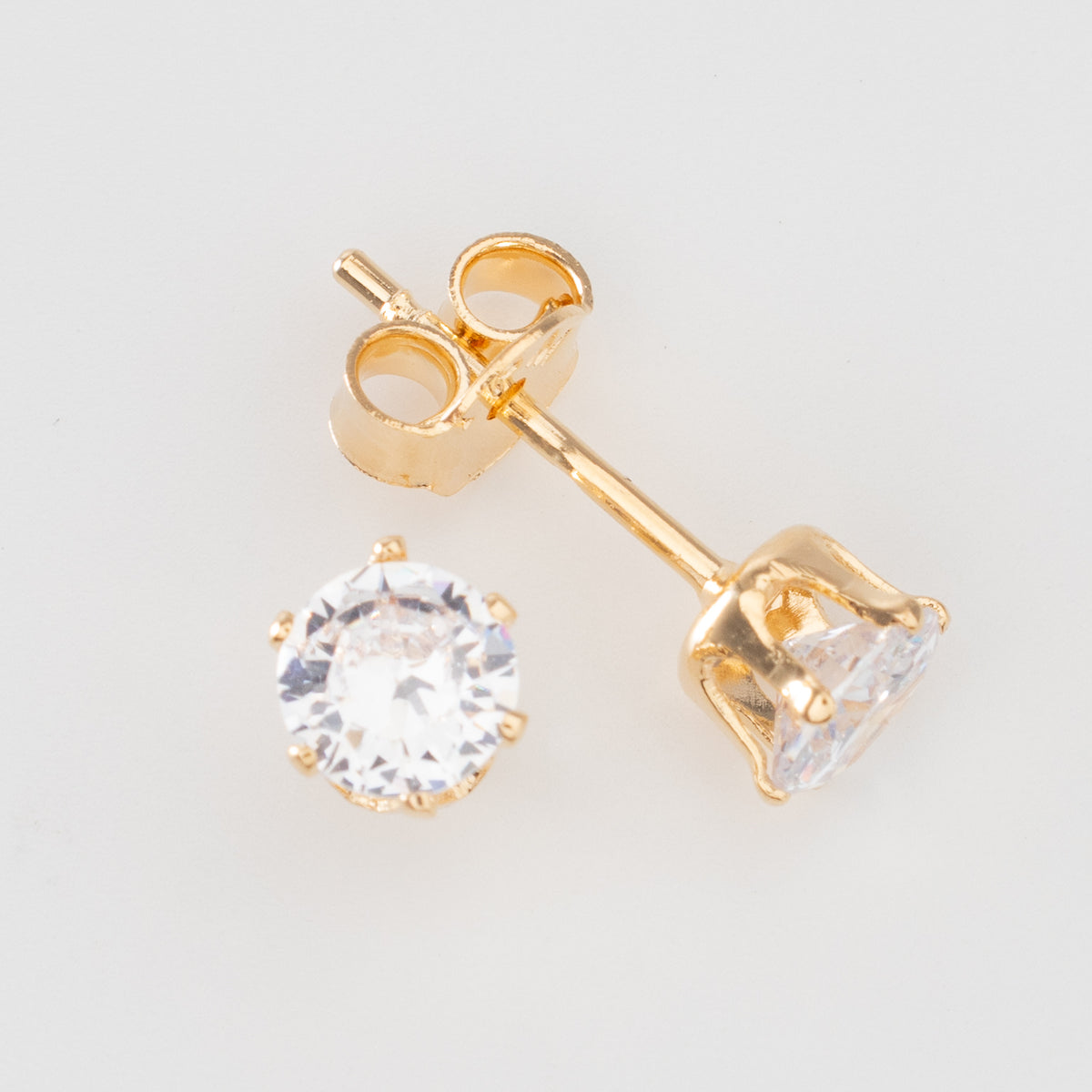Topo Redondo Cristal 6mm 6 Puntas - Vibrantto Joyas y Accesorios-9020629