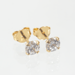 Topo Circon Redondo 5mm 4 puntas Cristal - Vibrantto Joyas y Accesorios - 090-002