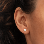 Topo Circon Redondo 5mm 4 puntas Cristal - Vibrantto Joyas y Accesorios - 090-002