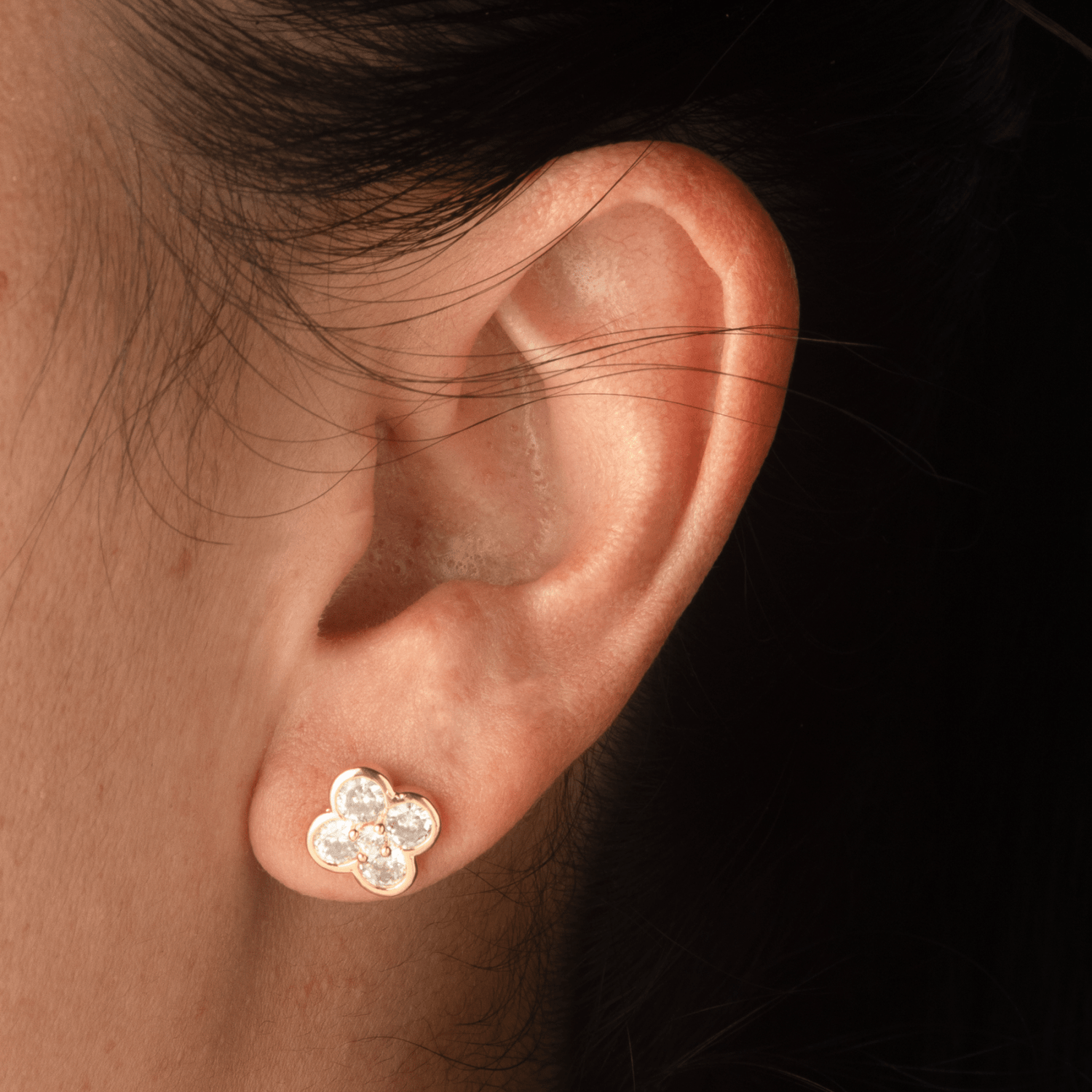 Topo Trebol Cristal 9mm - Vibrantto Joyas y Accesorios - 9021035