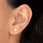 Topo Circon Cristal 4mm Rosca Seguridad - Vibrantto Joyas y Accesorios-9021805