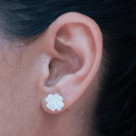 Topo Trebol Circones - Vibrantto Joyas y Accesorios - P34149