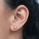 Topo balin diamantado 6mm - Vibrantto Joyas y Accesorios - 9020402