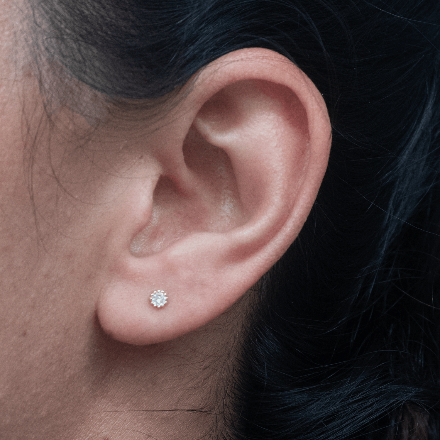 Topo bisel circon diam 3mm cristal - Vibrantto Joyas y Accesorios - 9021416