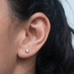 Topo circon bisel 4mm cristal - Vibrantto Joyas y Accesorios - 9021624